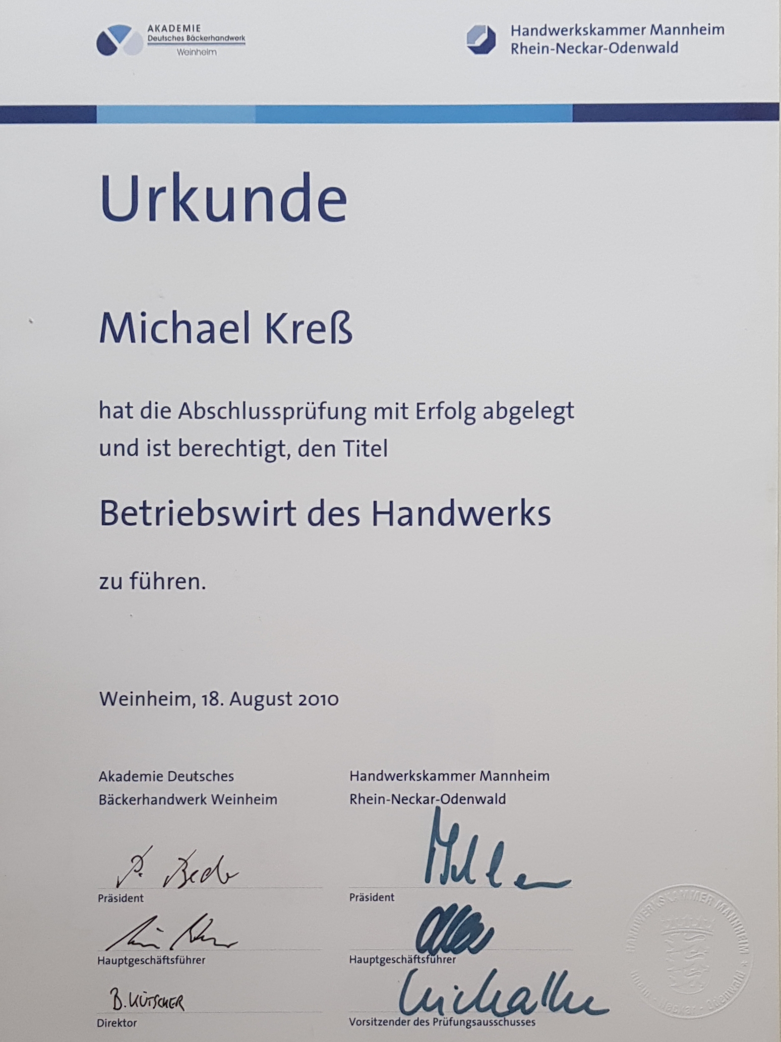 Betriebswirt Michael